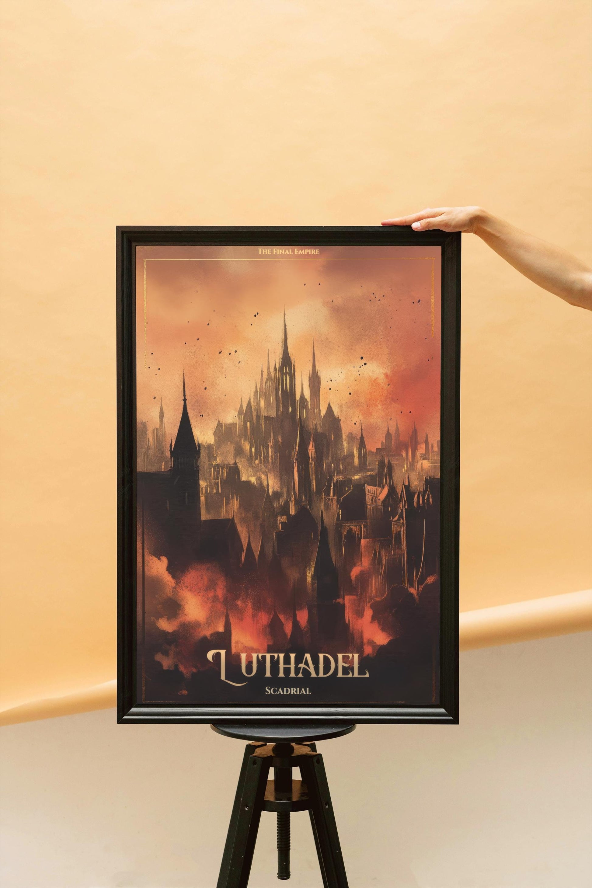 Luthadel Victorian City Landscape Wall Art Print, The Final Empire Decor, Matte Poster, Poster Print, Physical Vertical Poster