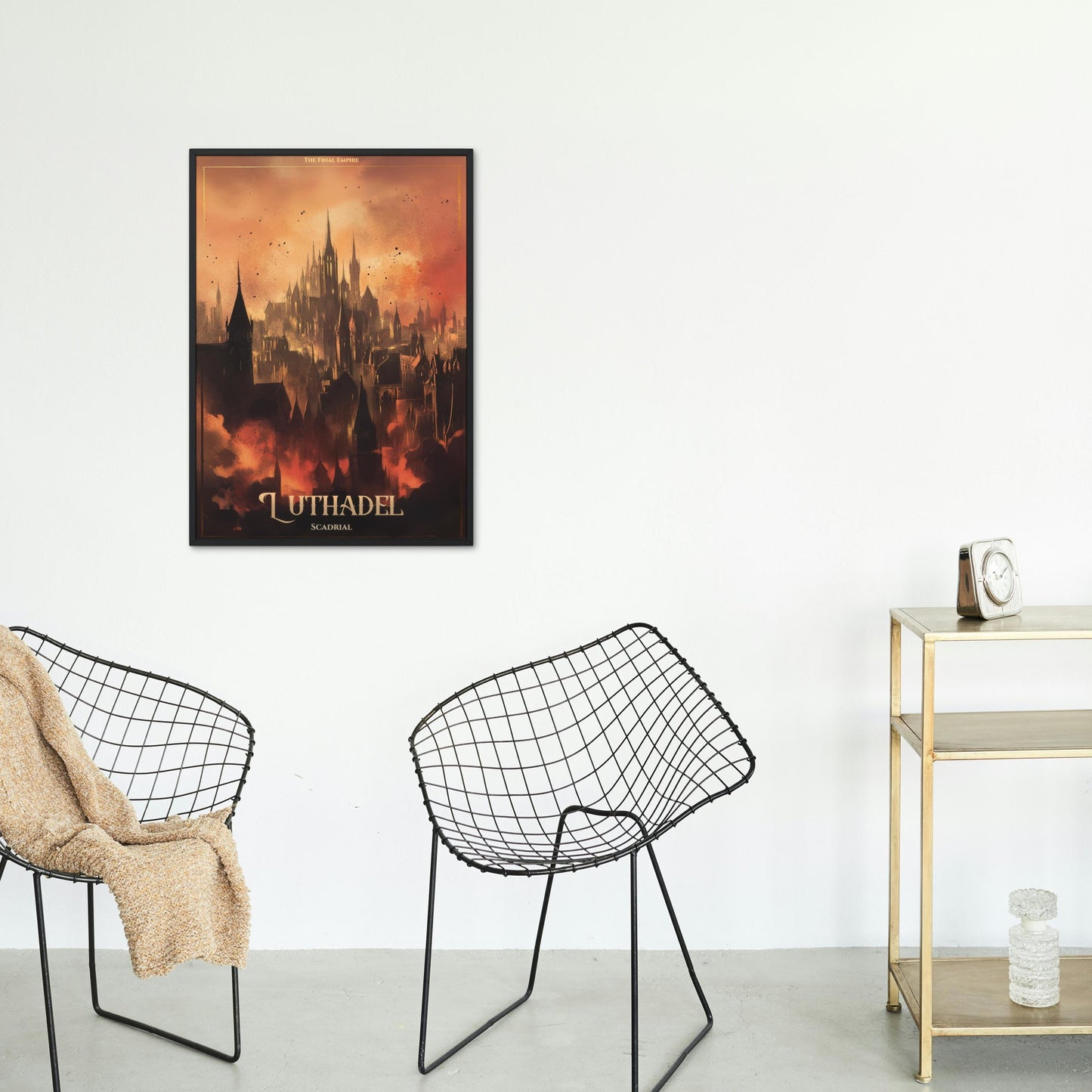 Luthadel Victorian City Landscape Wall Art Print, The Final Empire Decor, Matte Poster, Poster Print, Physical Vertical Poster