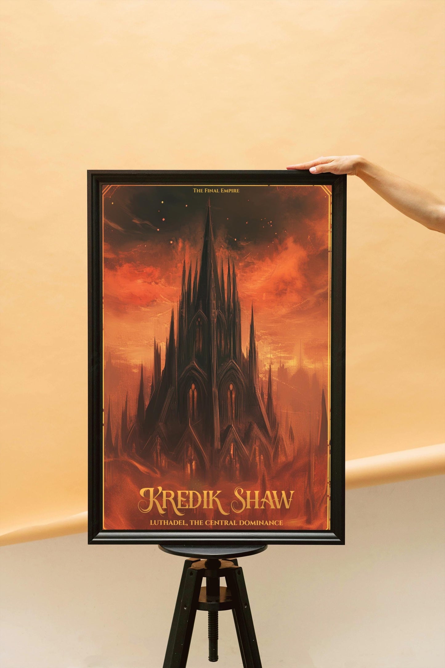 Kredik Shaw, Luthadel Central Dominance, Final Empire Art Print, Mistborn Matte Wall Decor, Gift for Bookworm, Physical Vertical Poster