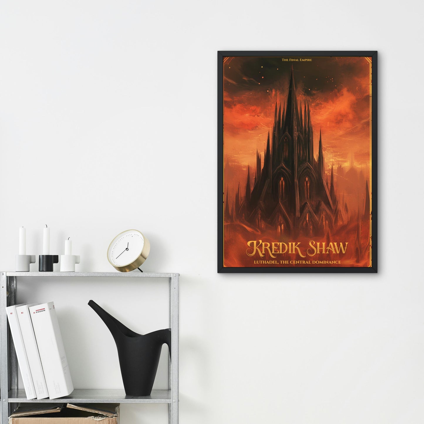 Kredik Shaw, Luthadel Central Dominance, Final Empire Art Print, Mistborn Matte Wall Decor, Gift for Bookworm, Physical Vertical Poster