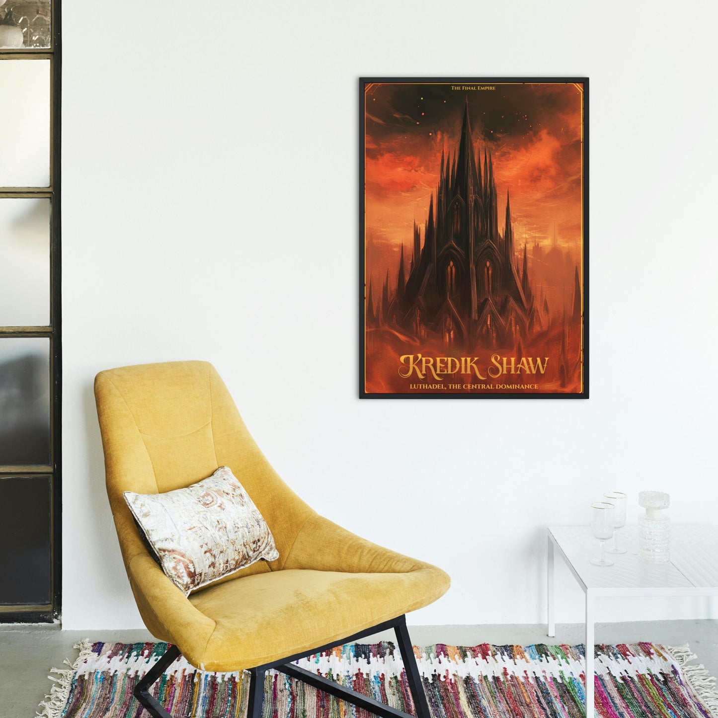 Kredik Shaw, Luthadel Central Dominance, Final Empire Art Print, Mistborn Matte Wall Decor, Gift for Bookworm, Physical Vertical Poster