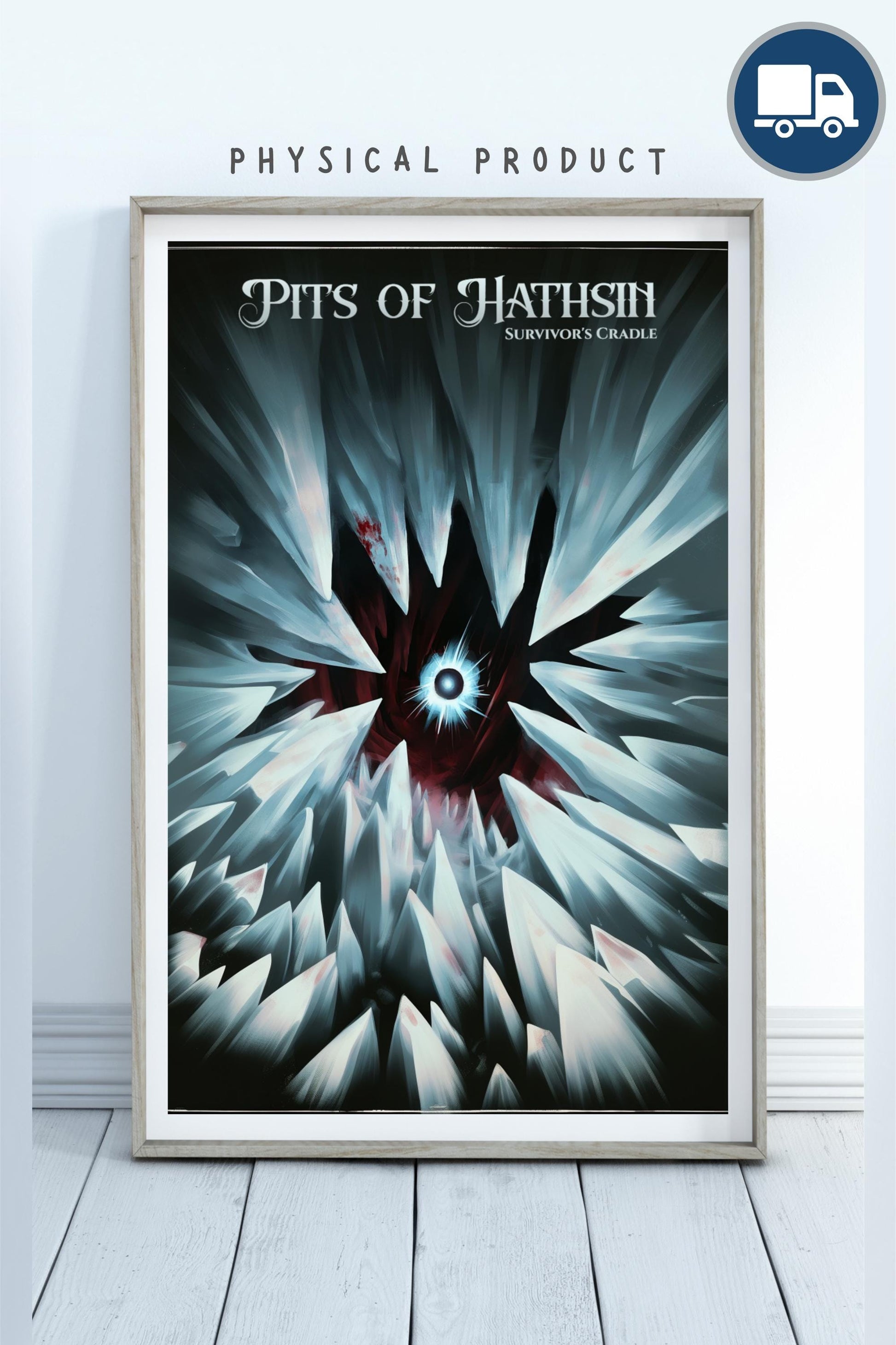 Pits of Hathsin, The Central Dominance, Mistborn Art Print, Bookish Matte Wall Decor, Gift for Bookworm, Physical Vertical Poster