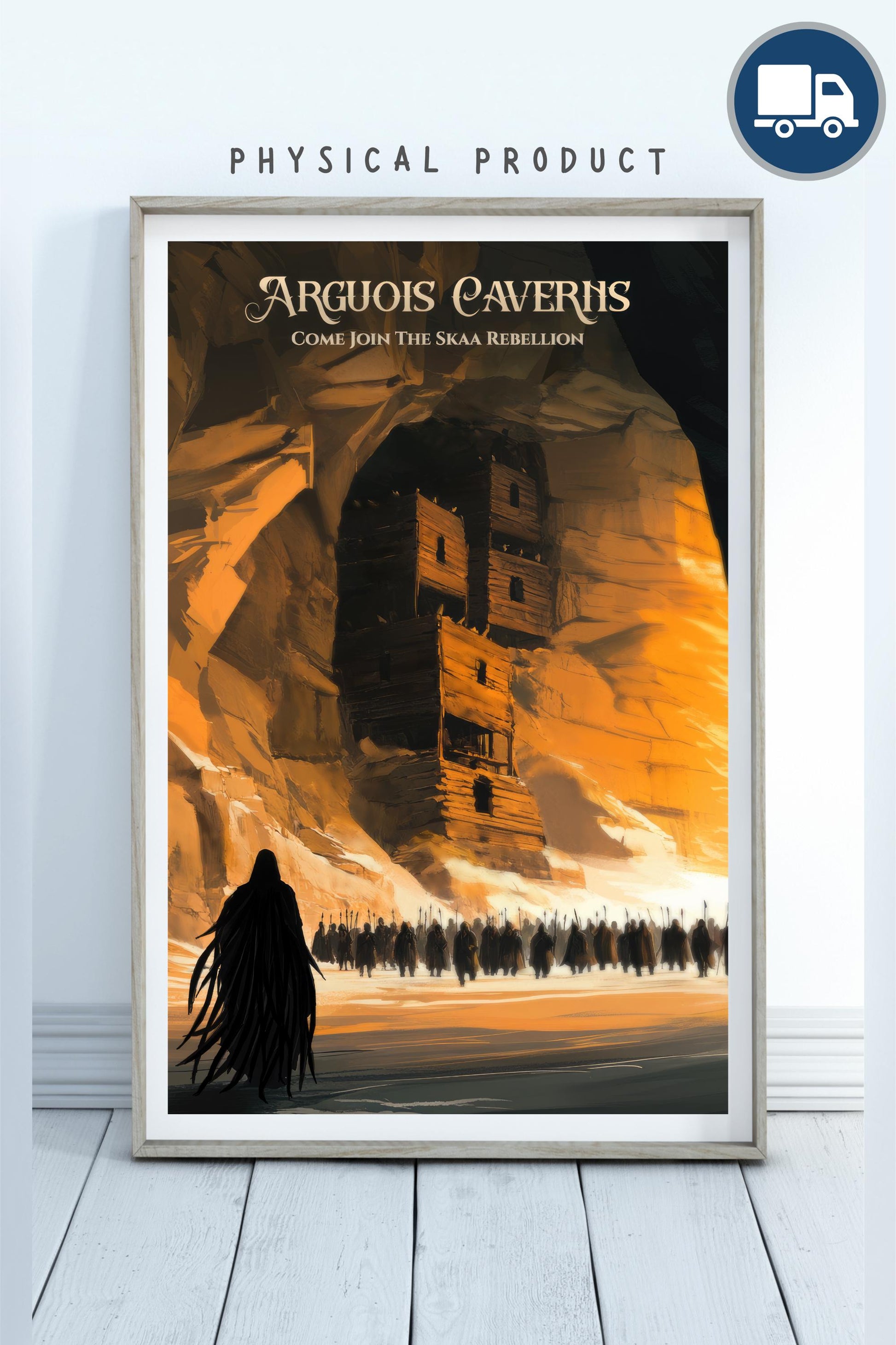 The Arguois Caverns Poster, Support the Skaa Rebellion, Mistborn Matte Poster, Cosmere Print Wall Art, Home Decor, Physical Poster