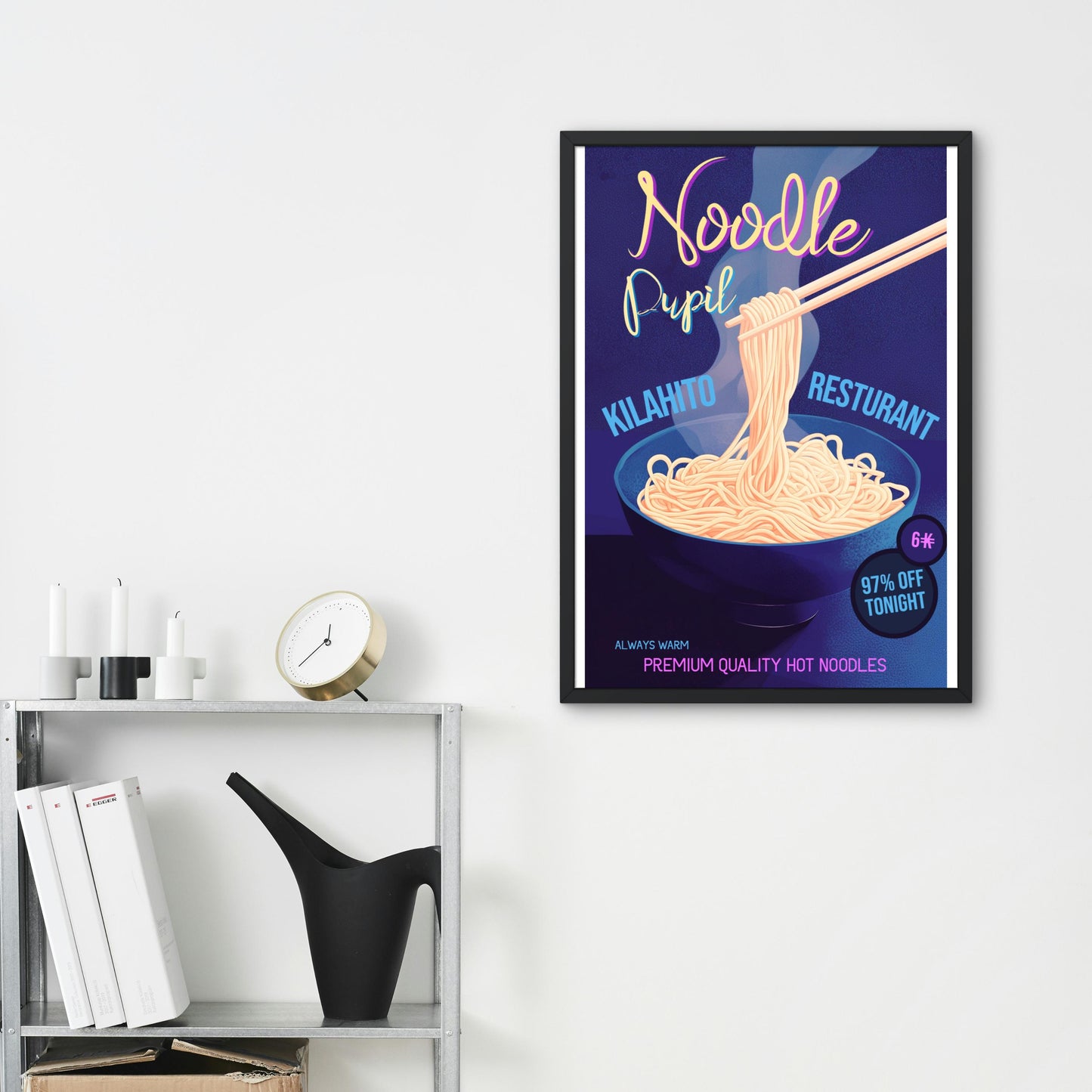 Noodle Pupil Vertical Poster, Yumi and the Nightmare Painter Inspired, Fantasy Home Decor, Inspire by Brandon Sanderson, Digital Download