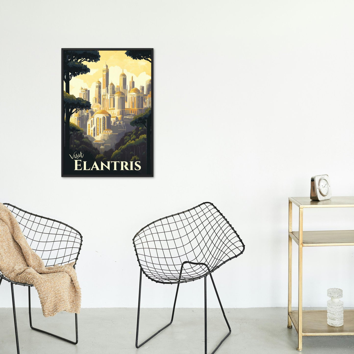 Elantris Travel Poster - City of Elantris, Arelon Opelon Sel, Cosmere Print, Wall Art, Fantasy Gift, Inspired by Brandon Sanderson, Download