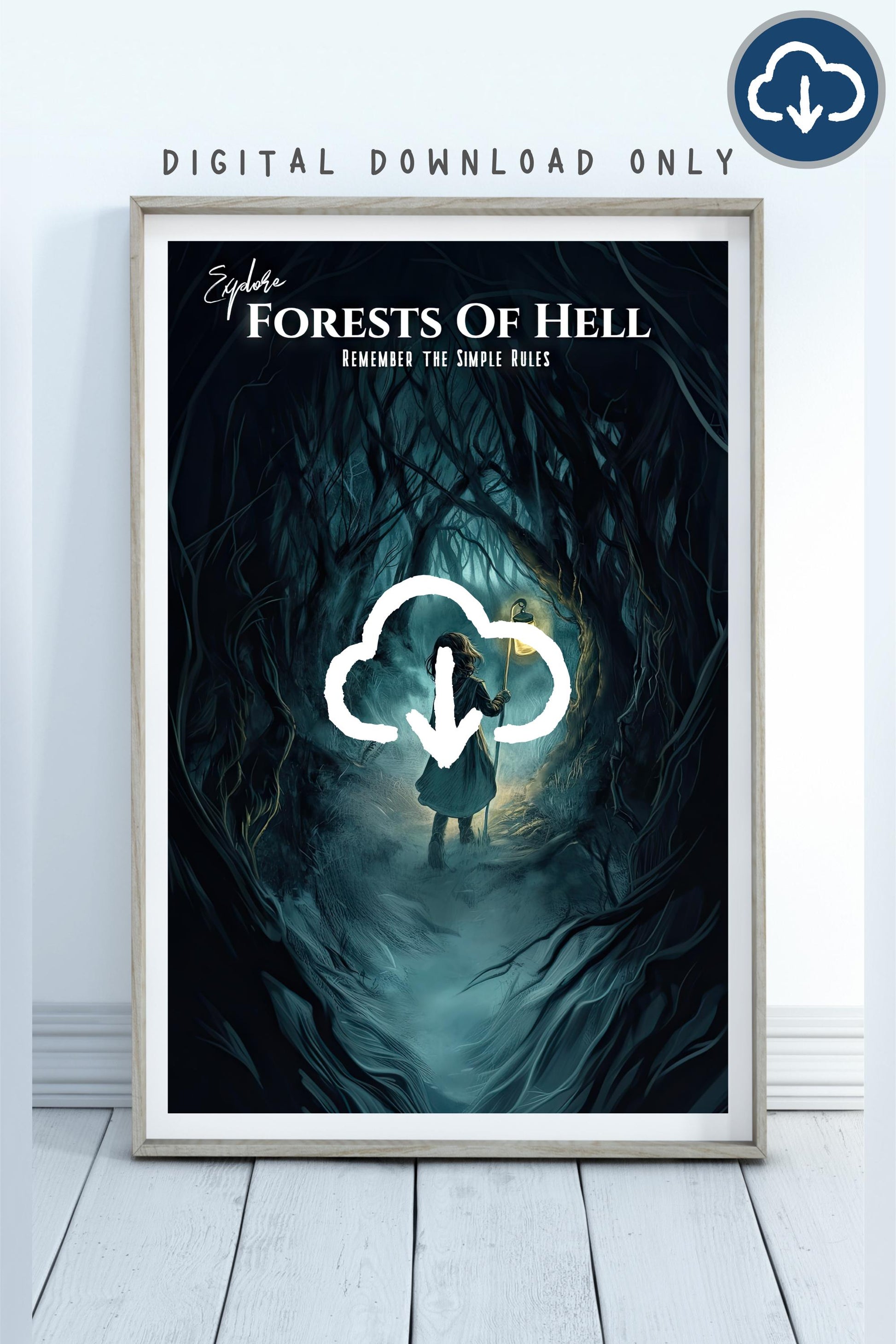 Forests of Hell Fantasy Wall Art, Inspired by Shadows for Silence in the Forests of Hell, Matte Prints, Cosmere Decor, Digital Download