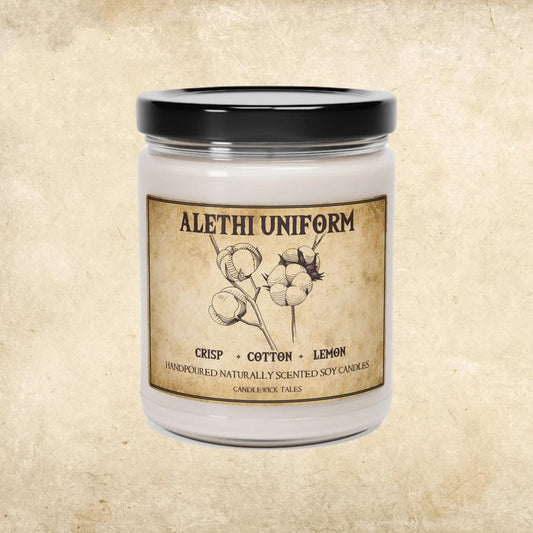 Alethi Uniform, Stormlight Archives Inspired Candle, Brandon Sanderson, Bookshelf Decor, Nontoxic Soy Wax Candle Gift, Clean Cotton Scent