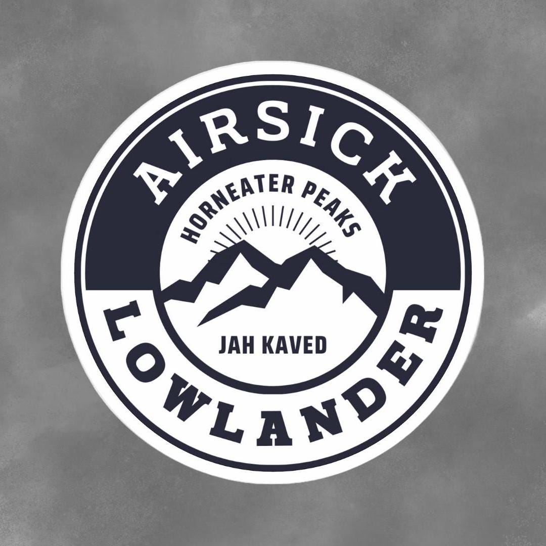 Airsick lowlander Sticker - Vorin Peoples of Jah Keved and Alethkar, Funny Unkalaki insult, Alethi culture design