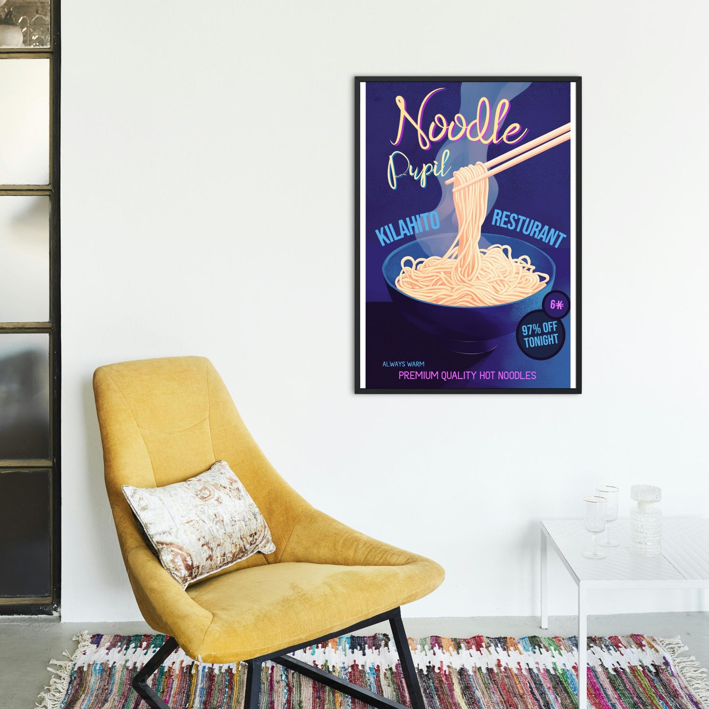 Noodle Pupil Vertical Poster, Yumi and the Nightmare Painter Inspired, Fantasy Home Decor, Inspire by Brandon Sanderson, Digital Download