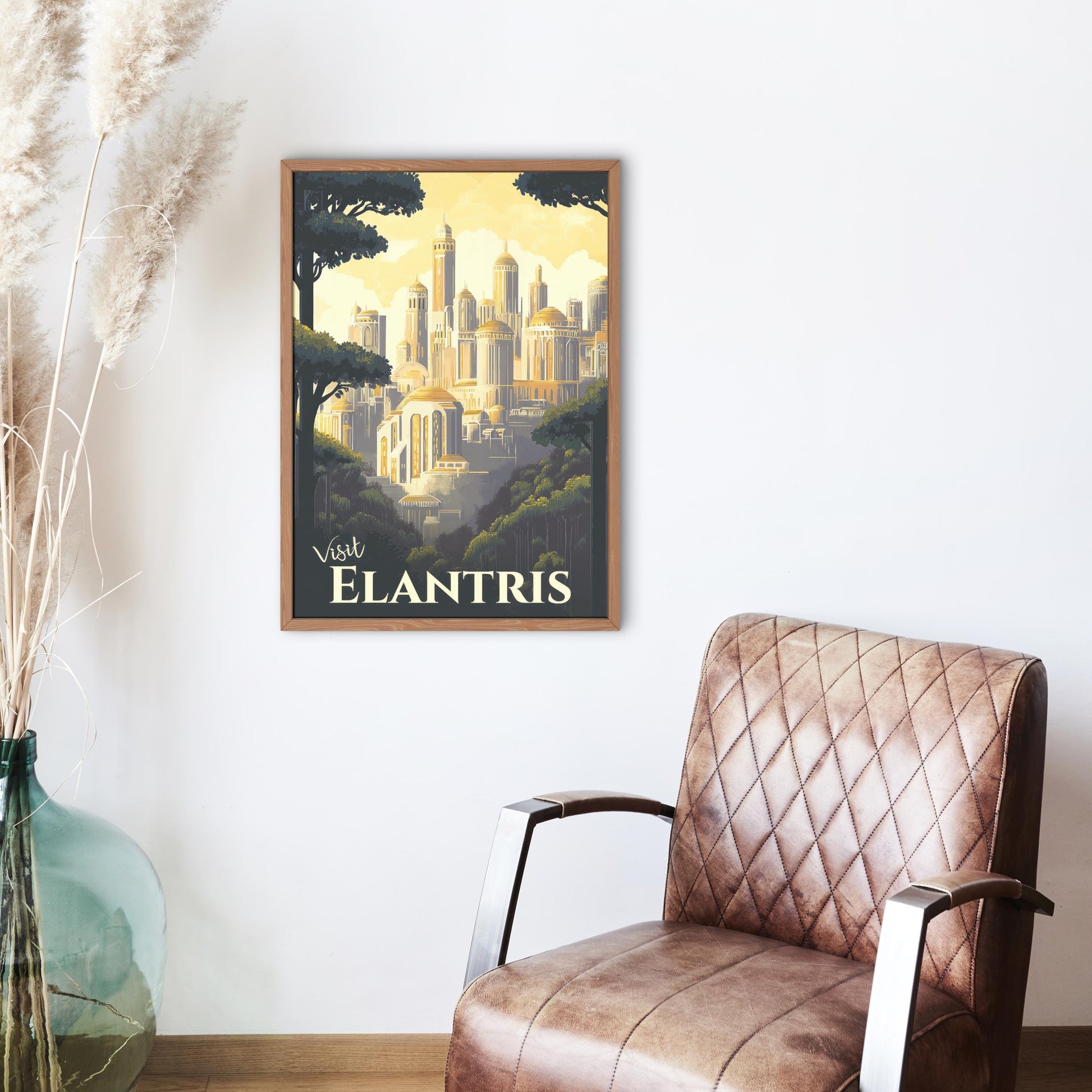 Elantris Travel Poster - City of Elantris, Arelon Opelon Sel, Cosmere Print, Wall Art, Fantasy Gift, Inspired by Brandon Sanderson, Download