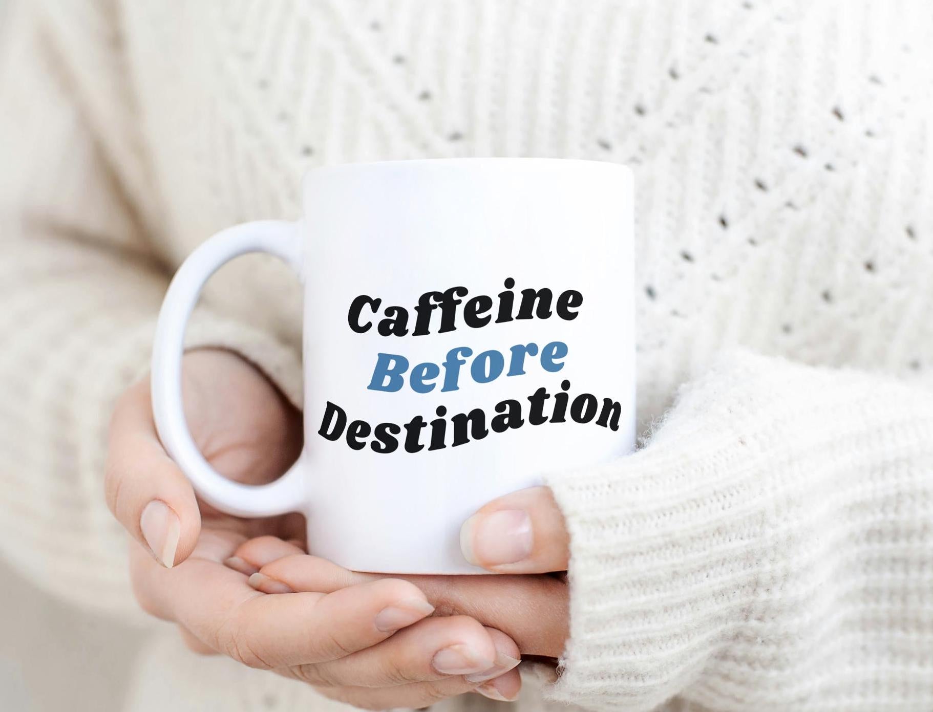 Caffeine before Destination, The Immortal Coffee words, 11oz Stormlight Archive Mug, Cosmere Gift, Inspired by Brandon Sanderson