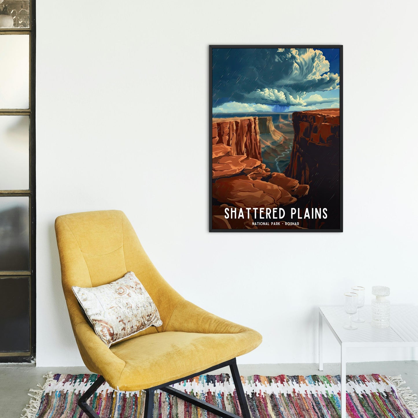 Shattered Plains National Park Poster, Printable Wall Art, Home Decor, Nature Landscape, Gift for Cosmere Fan, Digital Download