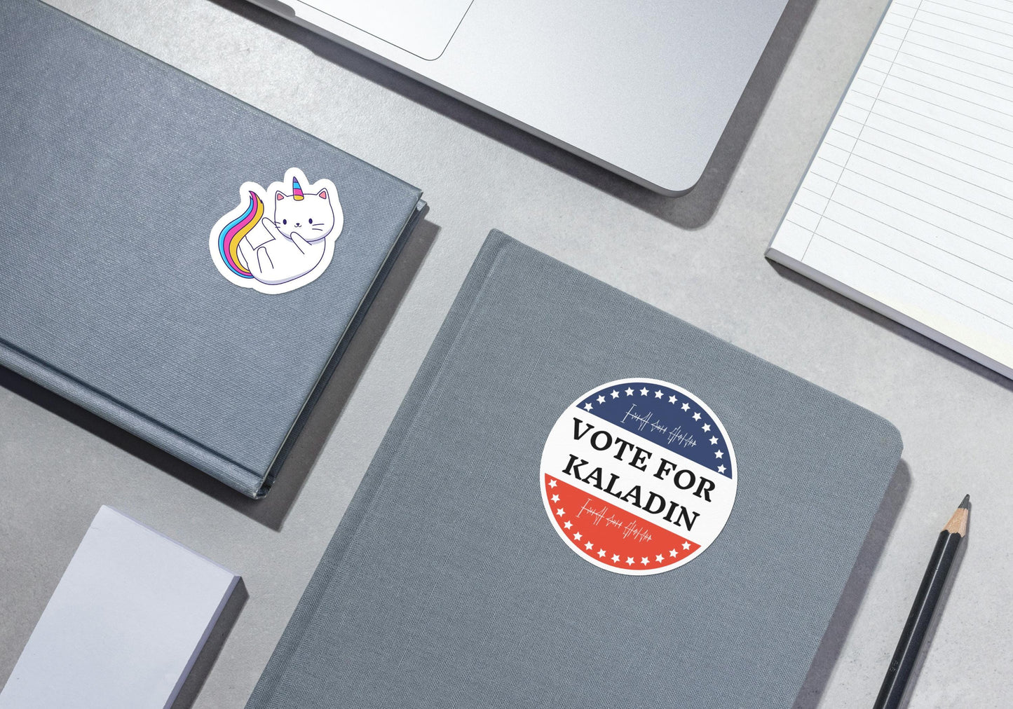 Vote For Kaladin Sticker, Political Campaign Decal, Women's Script, Laptop Sticker, Bumper Sticker, Geeky Gift, Round Stickers