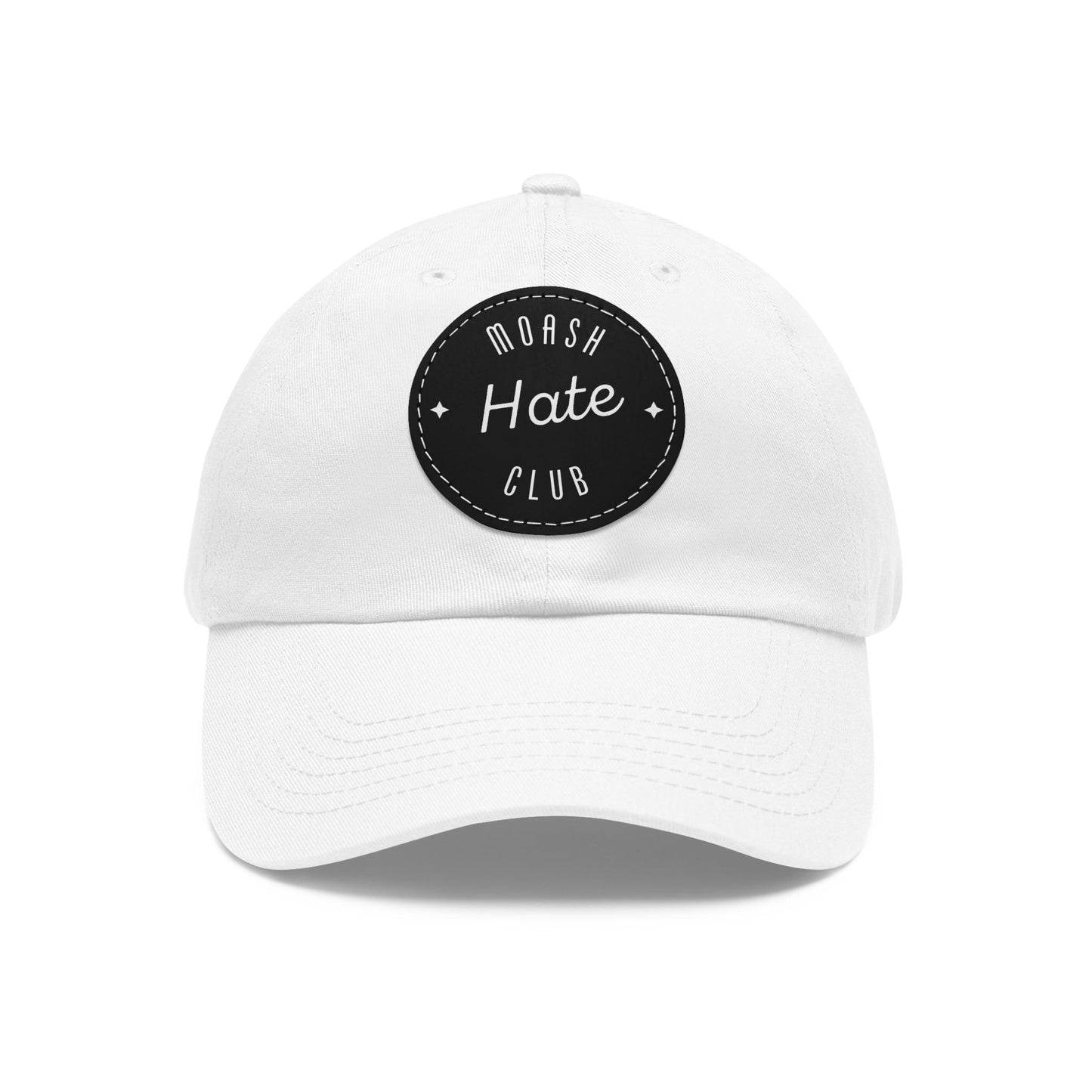 Moash Hate Club Hat, Stormlight Archive Inspired, Dad Cap with Leather Patch, Fan Gift, Book Lover, Fantasy Novel Hat, Cosplay Accessory,