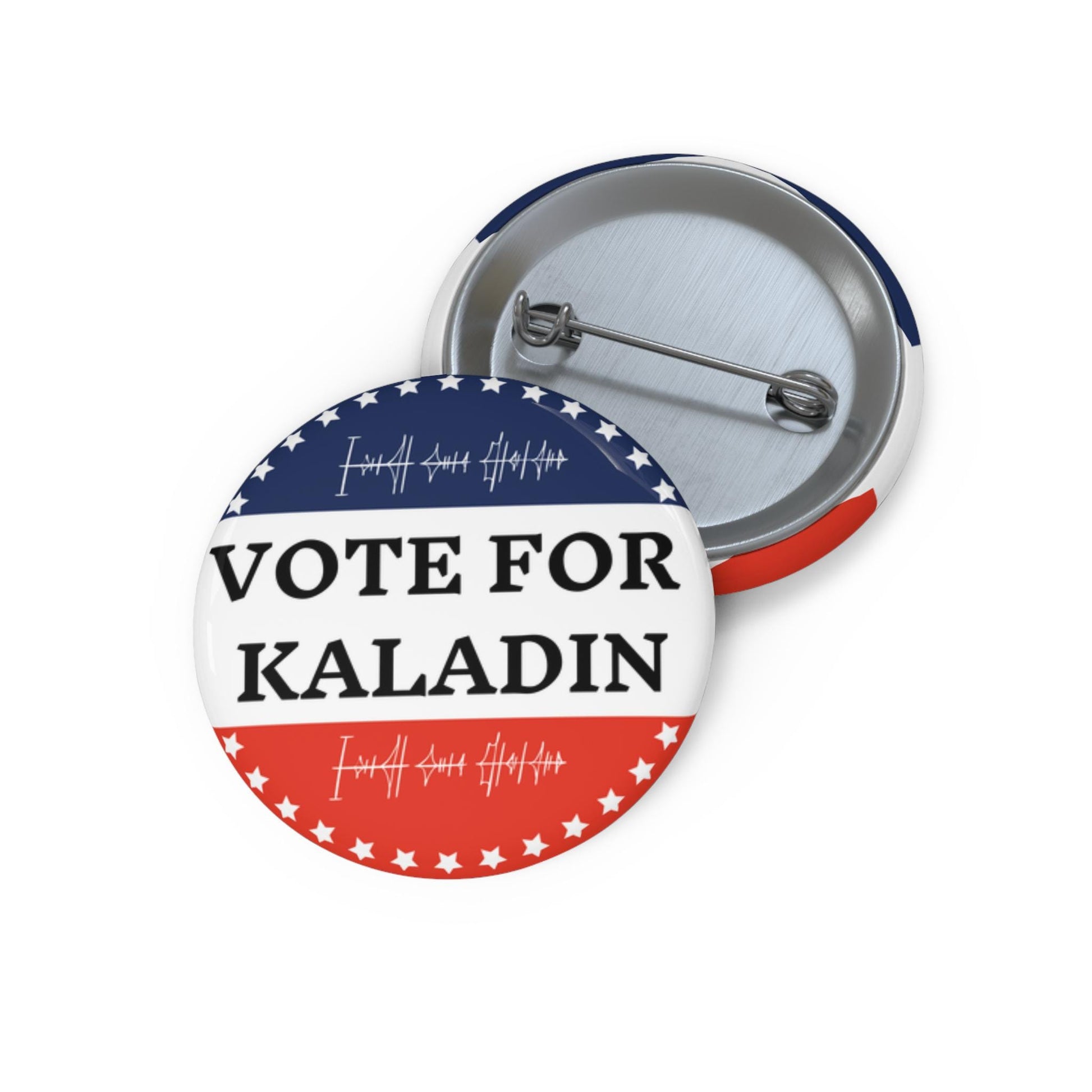 Vote For Kaladin Custom Pin Buttons, The Windrunner’s Choice, Bridge Four Pride, Stormlight Archive Fan Favorite