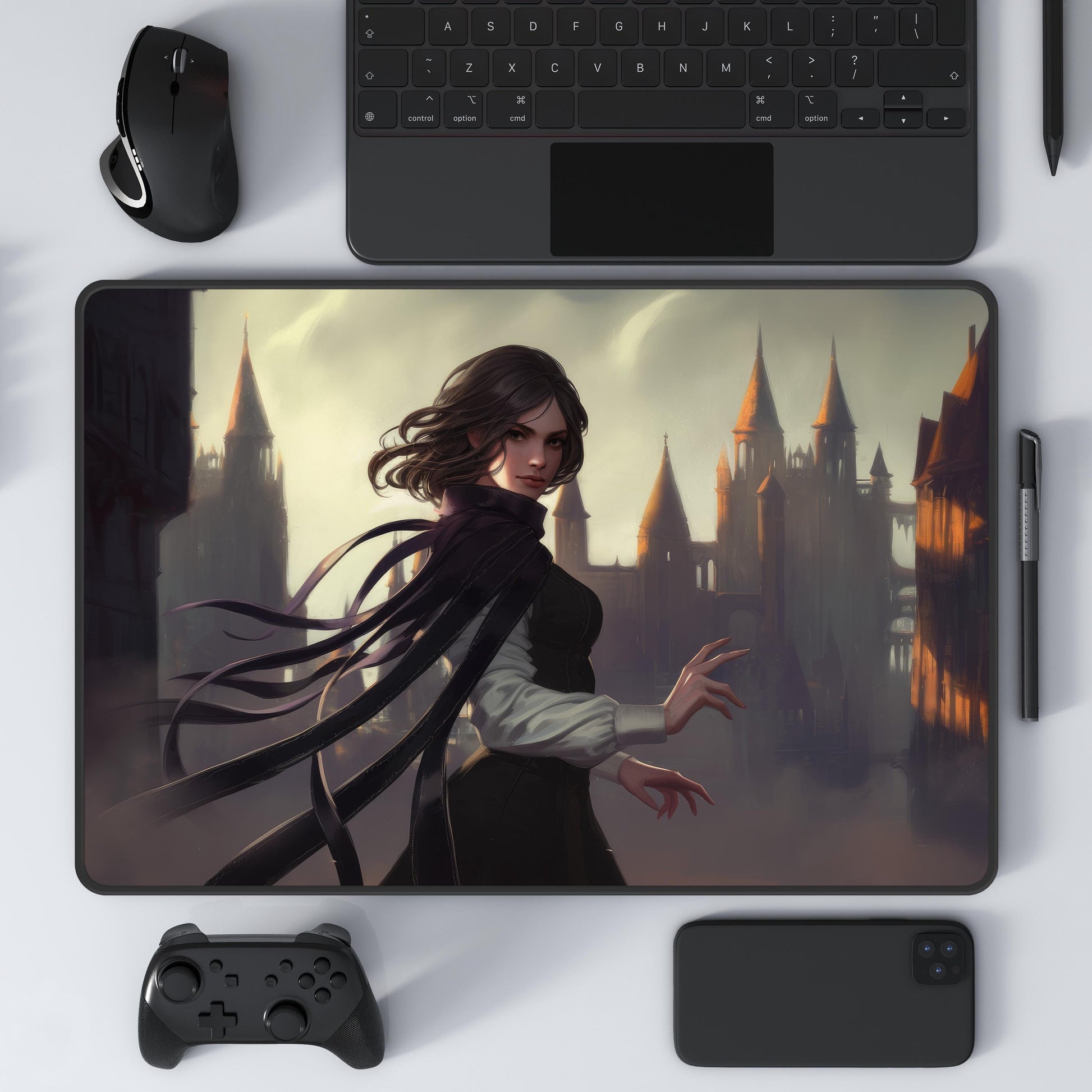 Vin Mistborn Deskmat - Cosmere-Inspired Gaming Mat, Fantasy Office Decor, Brandon Sanderson Fan Gift, Cosmere Desk Accessory