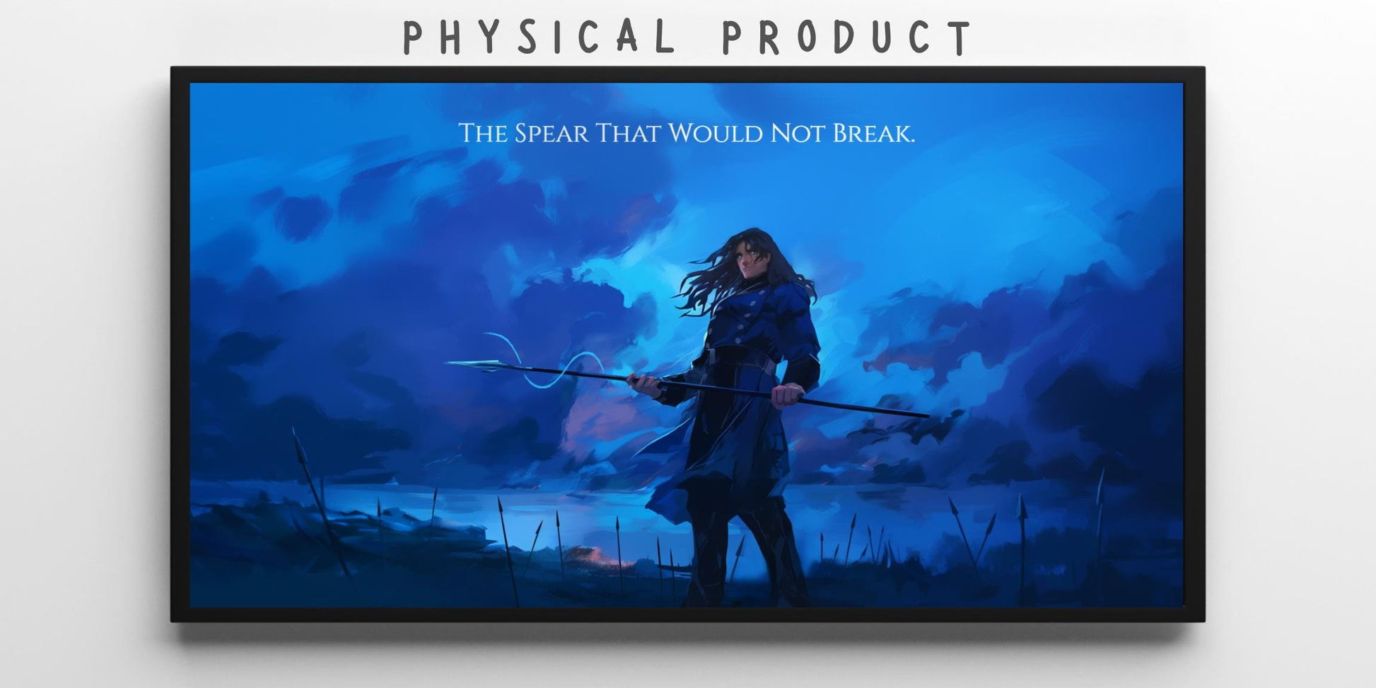 The Unbreakable Spear Inspirational Wall Art, Horizontal Decor Print, Office Quote Sign, Dorm Room Artwork, Literary Gift