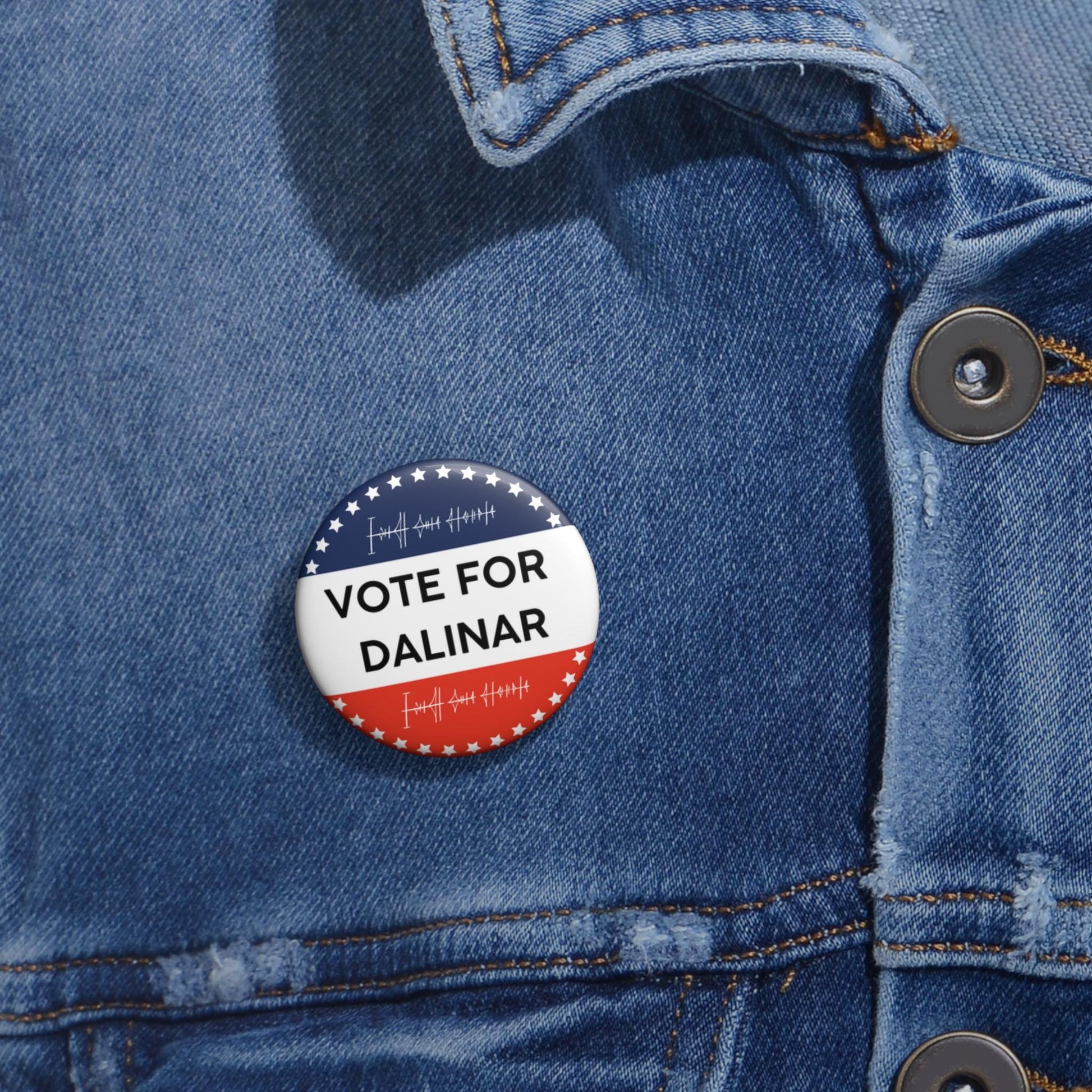 Vote for Dalinar Election Pin Button, Customizable, Political Pinback Badge, Stormlight Archive Fan Gift, Campaign Pin, Cosmere Pin