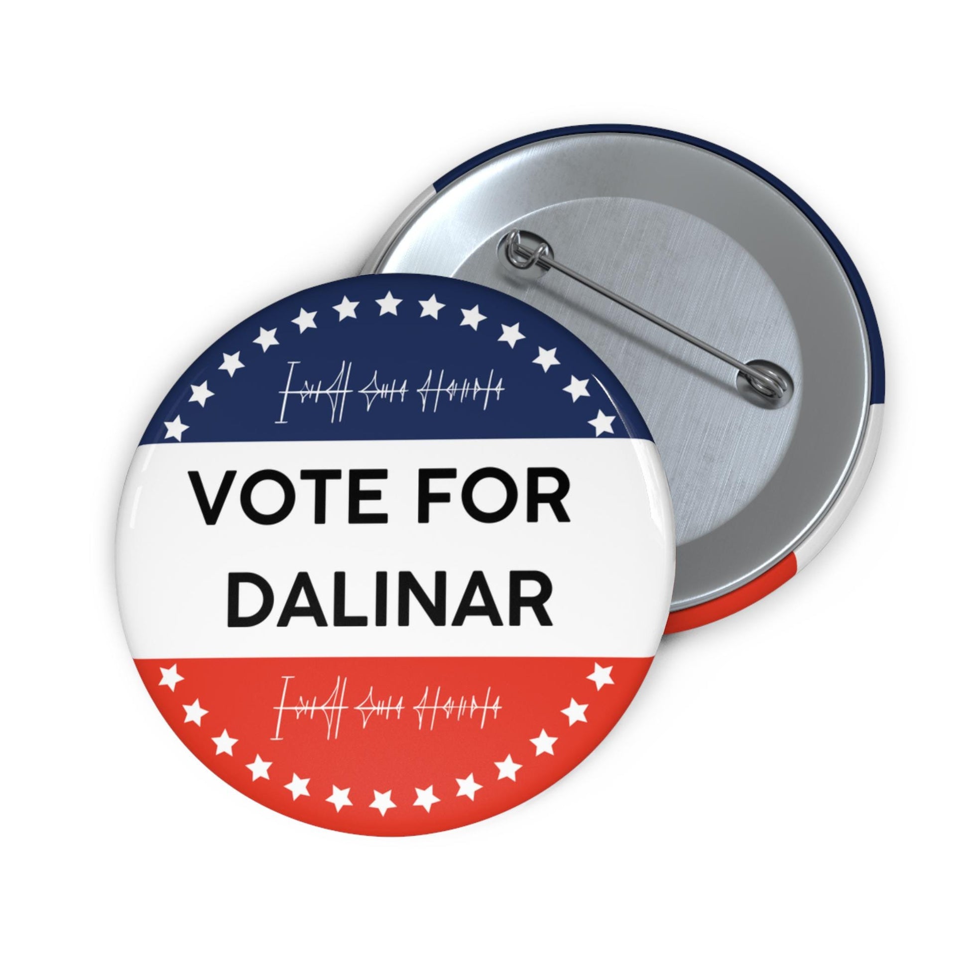 Vote for Dalinar Election Pin Button, Customizable, Political Pinback Badge, Stormlight Archive Fan Gift, Campaign Pin, Cosmere Pin