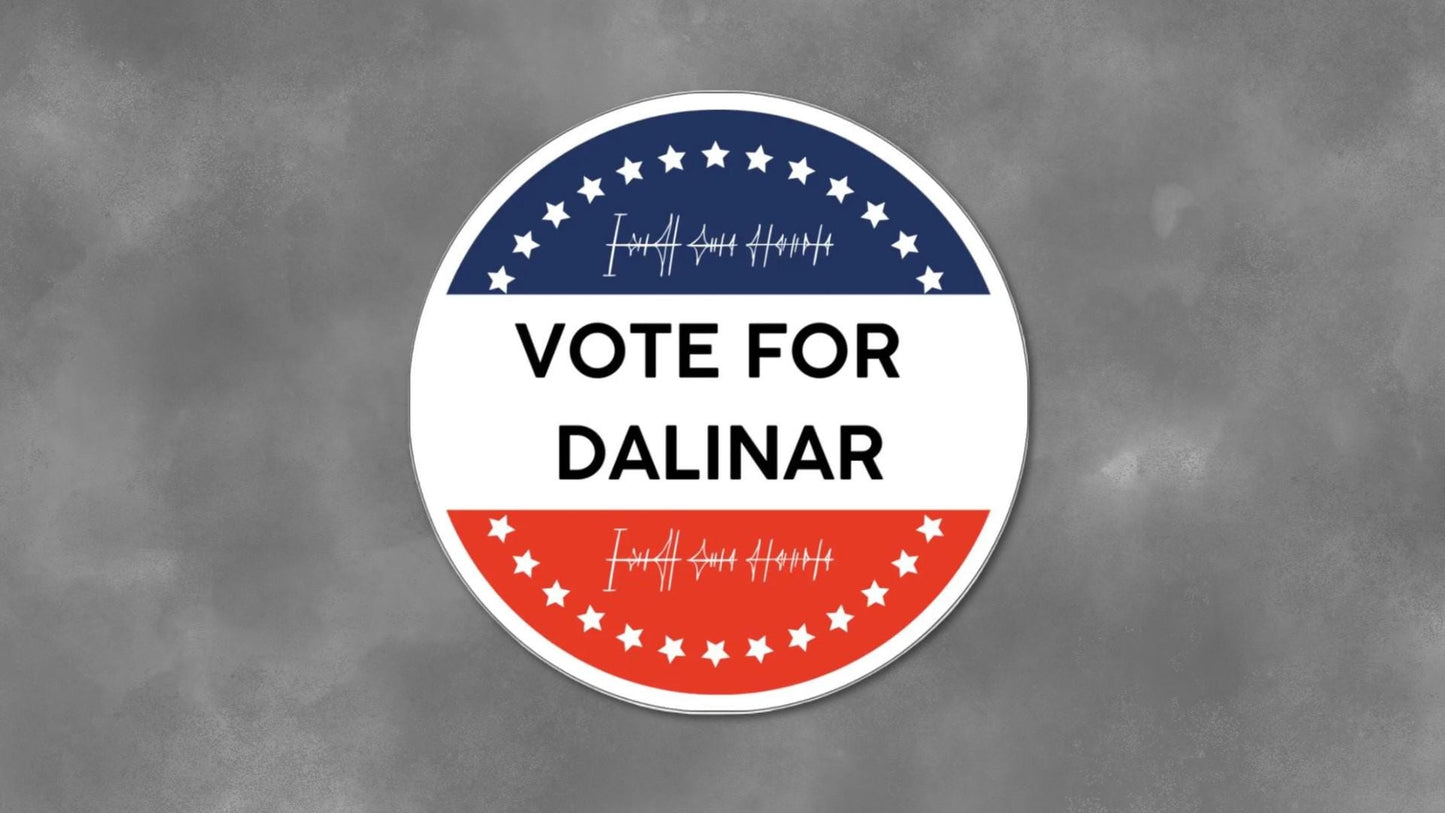 Vote for Kaladin Wit or Dalinar Stickers, Inspired by Brandon Sanderson, Cosmere Readers, Lovers of Kaladin, Dalinar, Wit, Laptop Decals