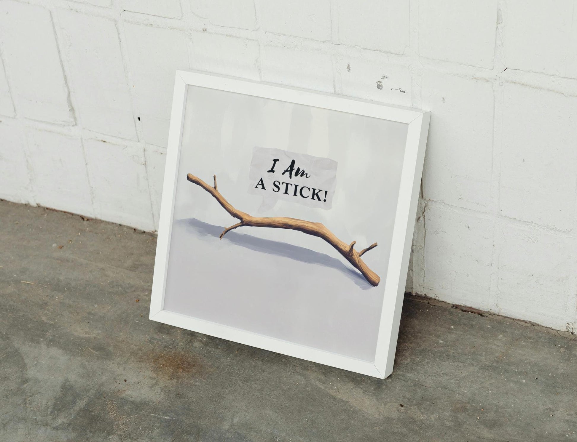 I Am A STICK!, Horizontal Decor Print, Office Quote Sign, Dorm Room Artwork, Cosmere Literary Gift