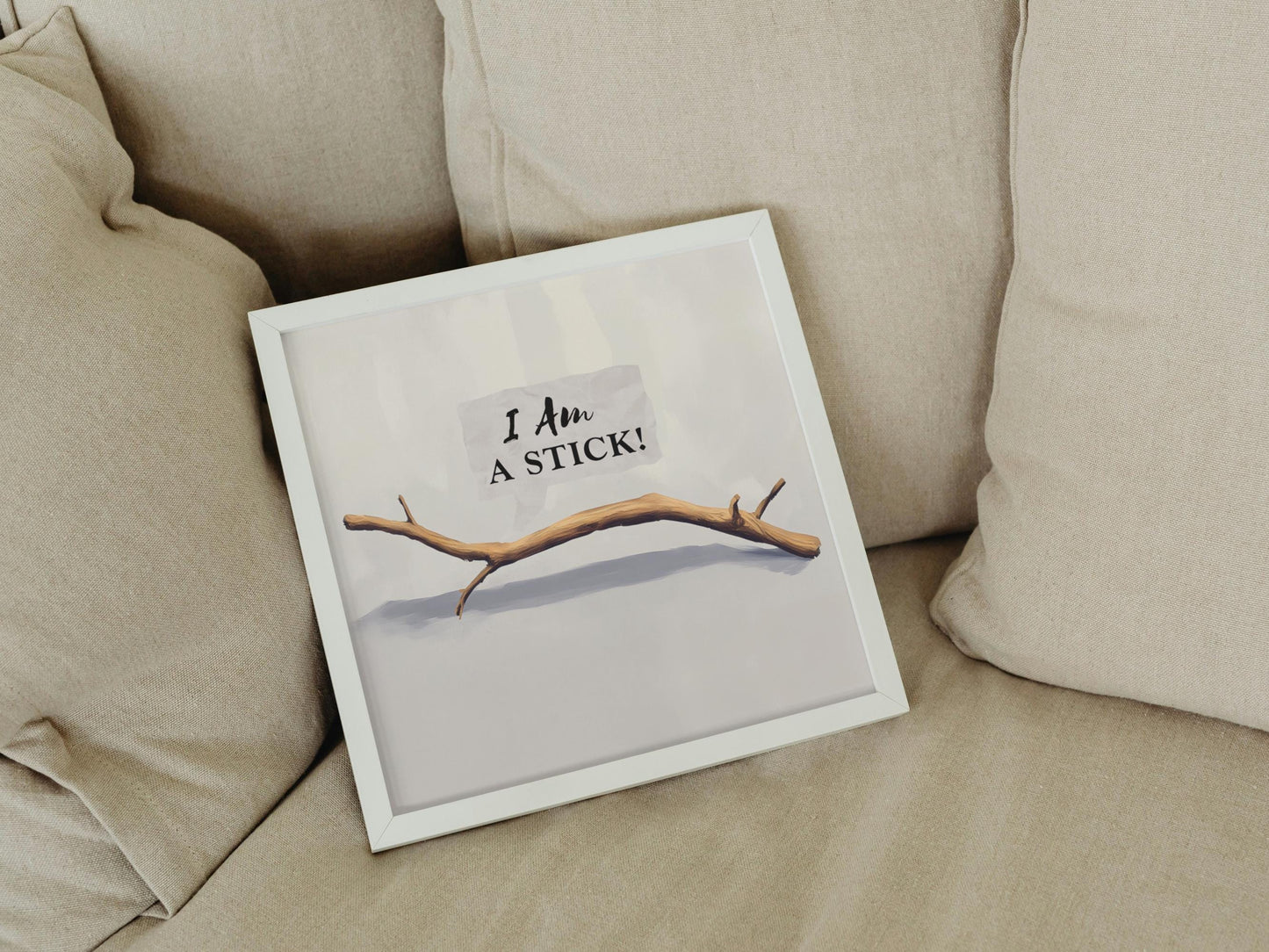 I Am A STICK!, Horizontal Decor Print, Office Quote Sign, Dorm Room Artwork, Cosmere Literary Gift, Digital Download