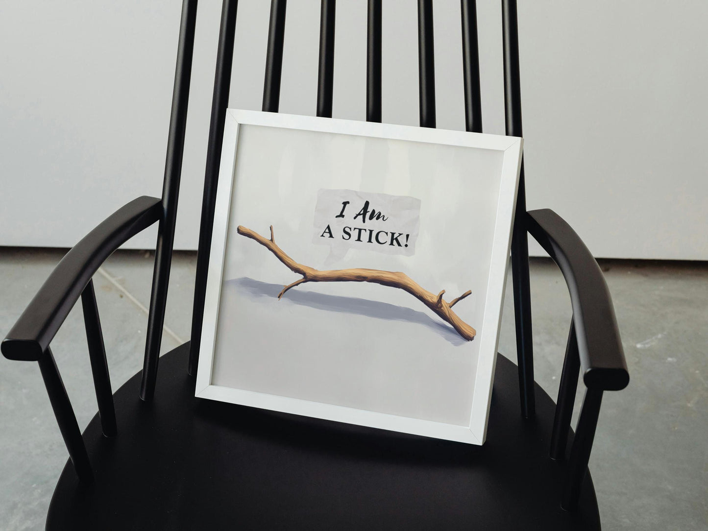 I Am A STICK!, Horizontal Decor Print, Office Quote Sign, Dorm Room Artwork, Cosmere Literary Gift, Digital Download