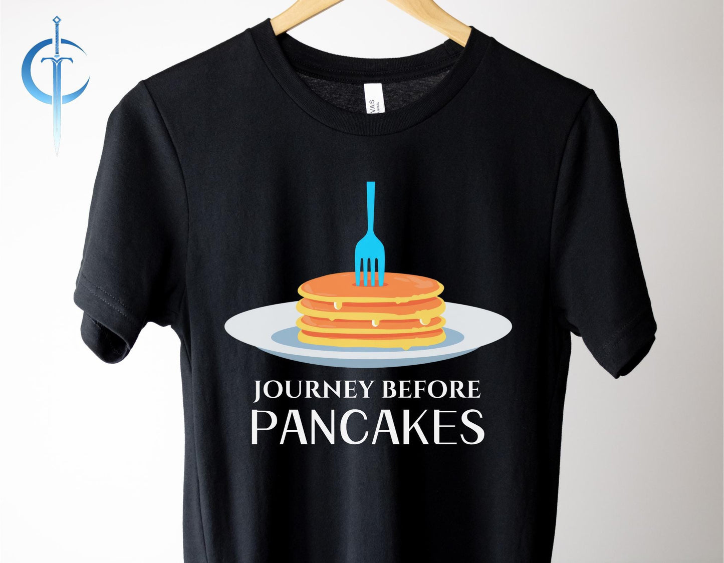 Journey Before Pancakes Unisex Tee, Shirt for Fans, Graphic Tee, Book Lover Gift, Minimalist Short Sleeve Tshirt, Cosmere Inspired