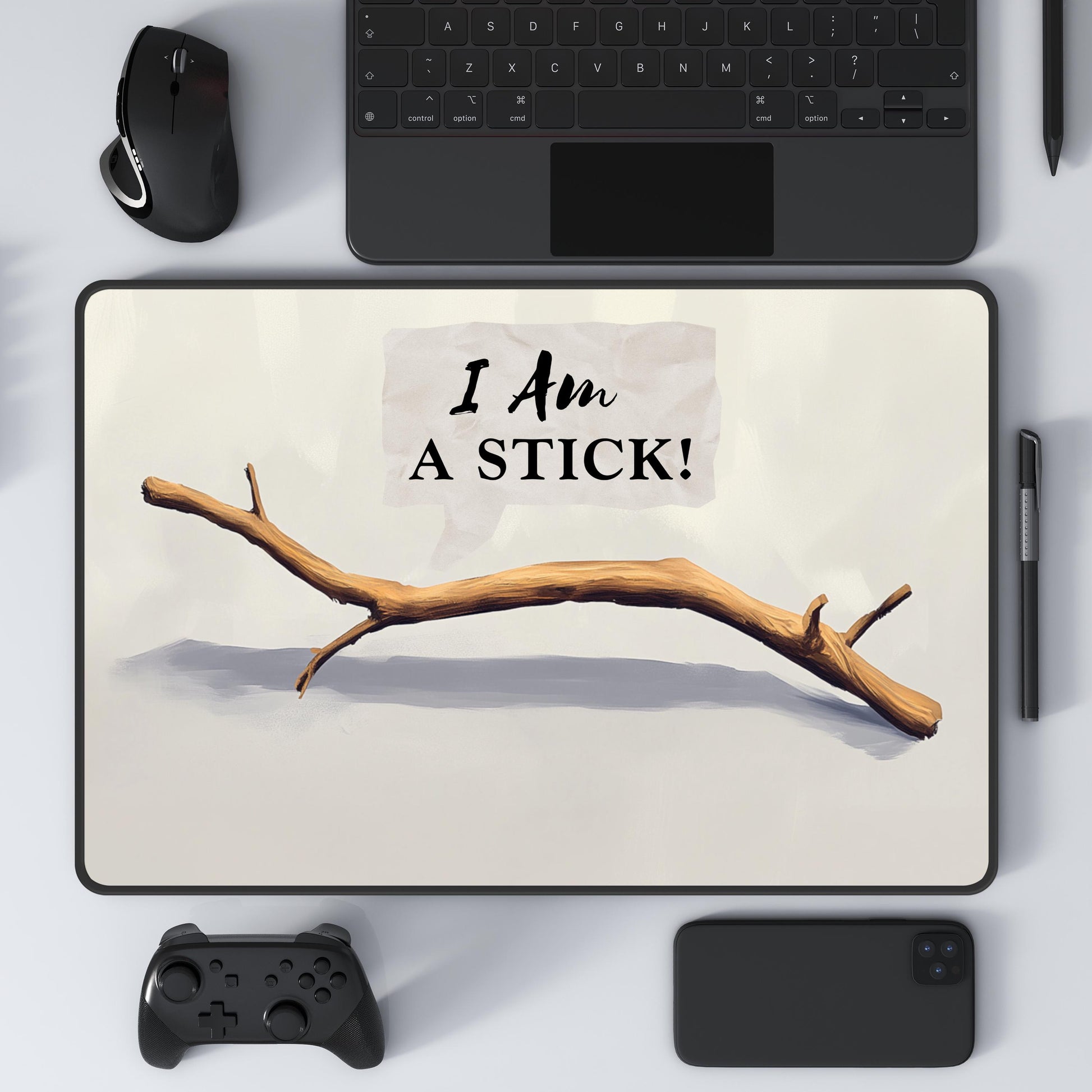 I Am A STICK! Inspired by Pattern Shallan Moment, Cosmere Mouse Pad, Bookish Desk Accessory, Novelty Stick Gift