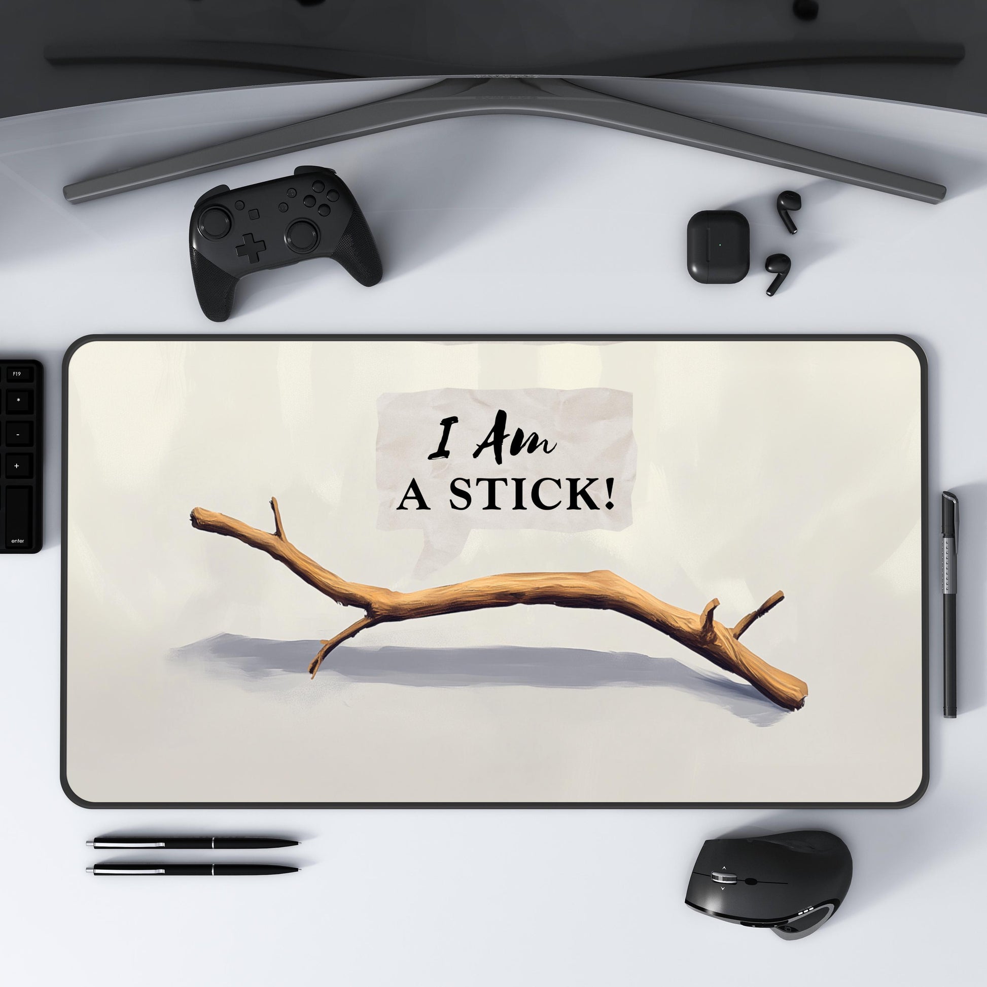 I Am A STICK! Inspired by Pattern Shallan Moment, Cosmere Mouse Pad, Bookish Desk Accessory, Novelty Stick Gift